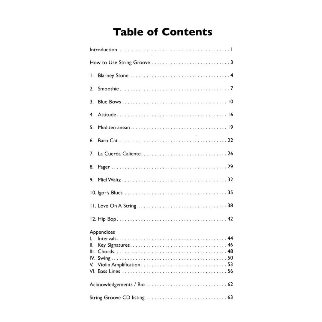 Gabriel, Edgar - String Groove: Ideas for Improvising - Cello - Book/CD set - Opus Music Publishers