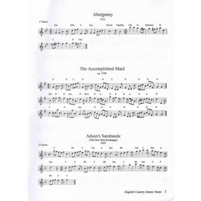 The Barnes Book of English Country Dance Tunes - Volume 1