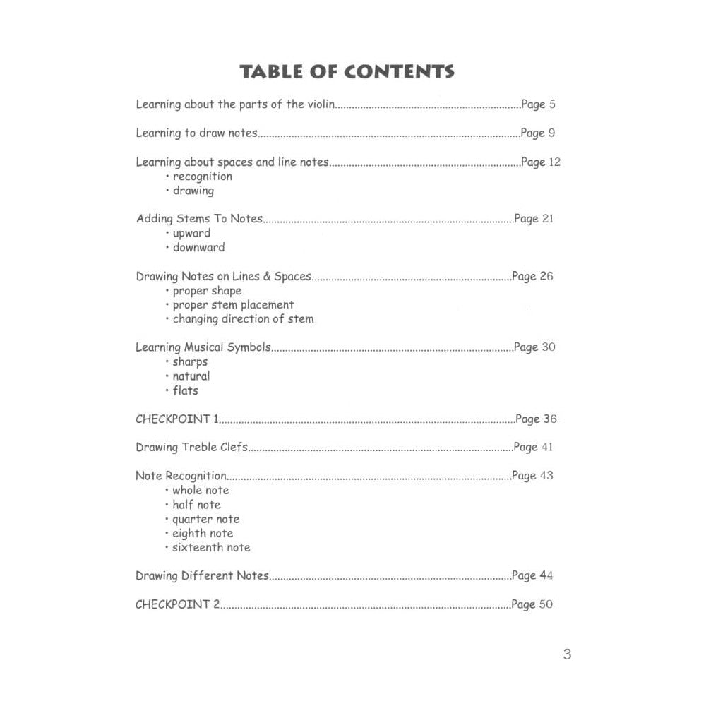 Beginner Violin Theory for Children - Book 1 by Melanie Smith - Mel Bay Publication