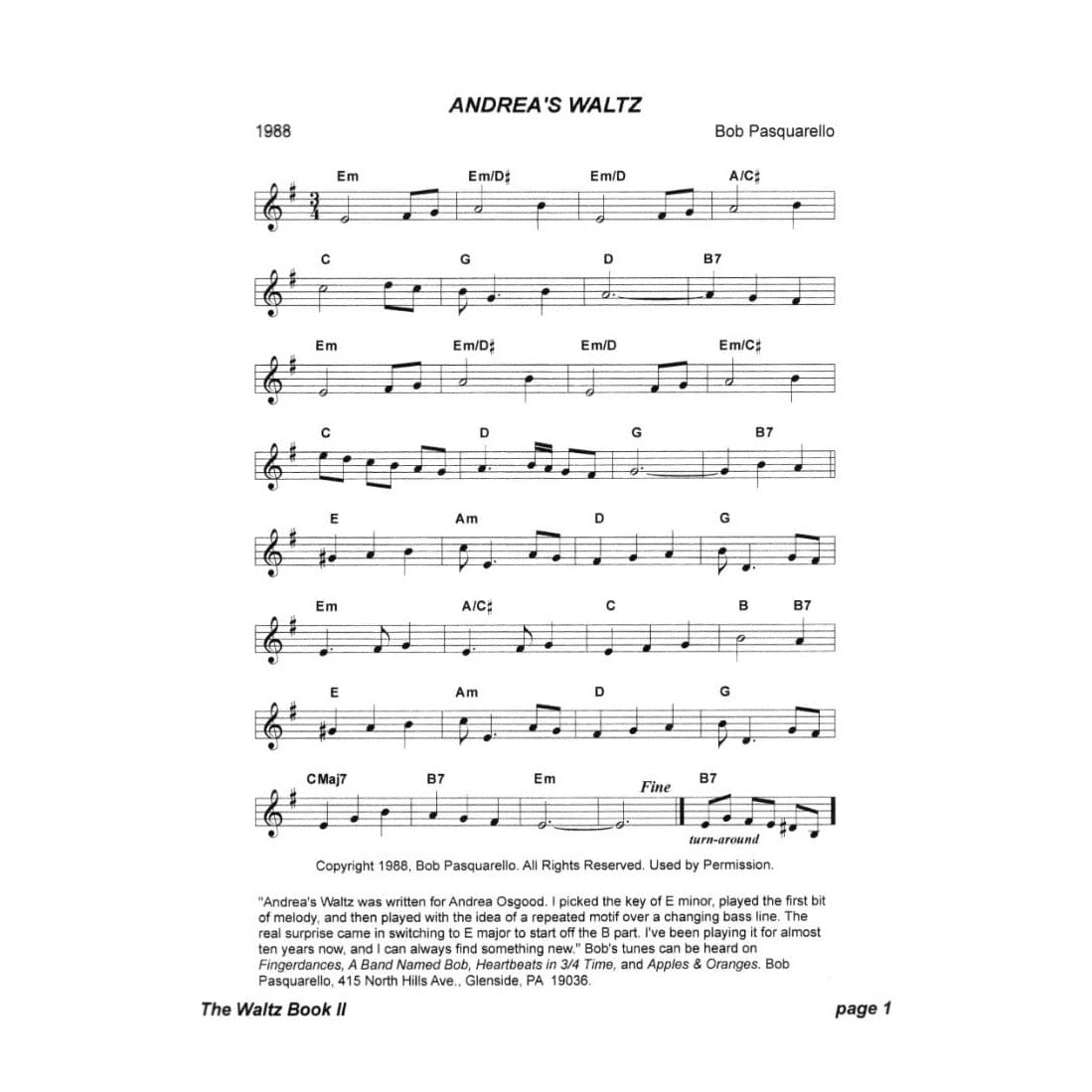 The Waltz Book for Violin - Volume 2 - Collected and Edited by Bill Matthiesen