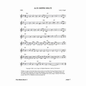 The Waltz Book for Violin - Volume 3 - Collected and Edited by Bill Matthiesen