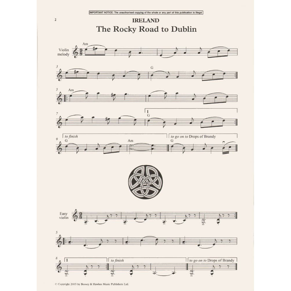 Jones, Edward Huws - The Celtic Fiddler - Violin part ONLY - Boosey & Hawkes Edition