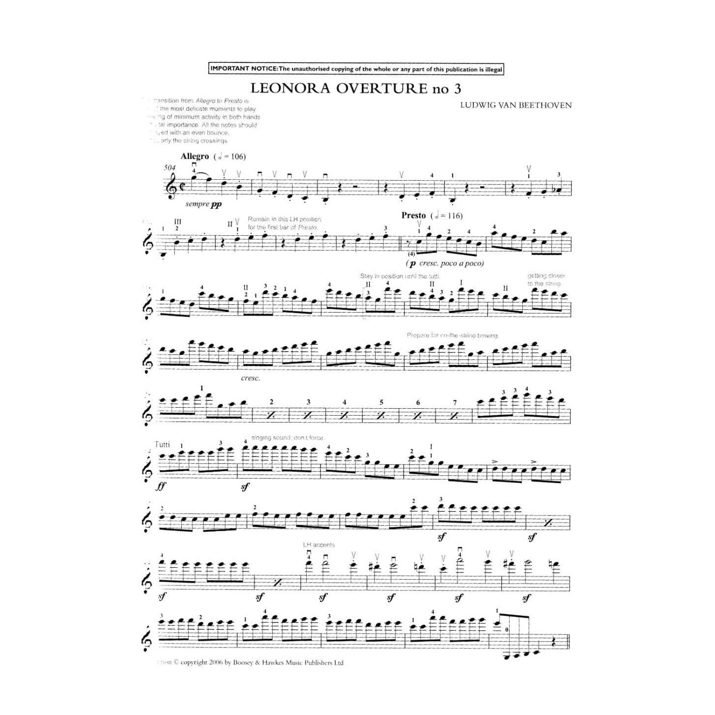 The Orchestral Violinist, Book 1  Edited by Rodney Friend Published by Boosey & Hawkes