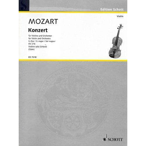 Mozart - Concerto No 3 in G Major K 216 - Violin - edited by Igor Ozim - Schott