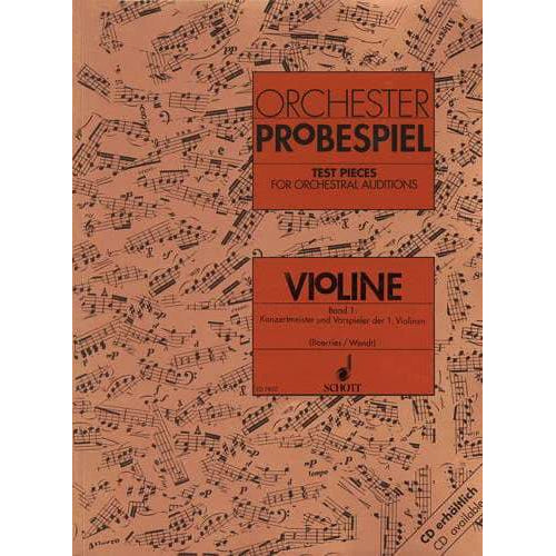 Various - Test Pieces For Orchestral Auditions, Violin, Volume 1 - edited by Karin Boerries, Artur F Wendt - Schott