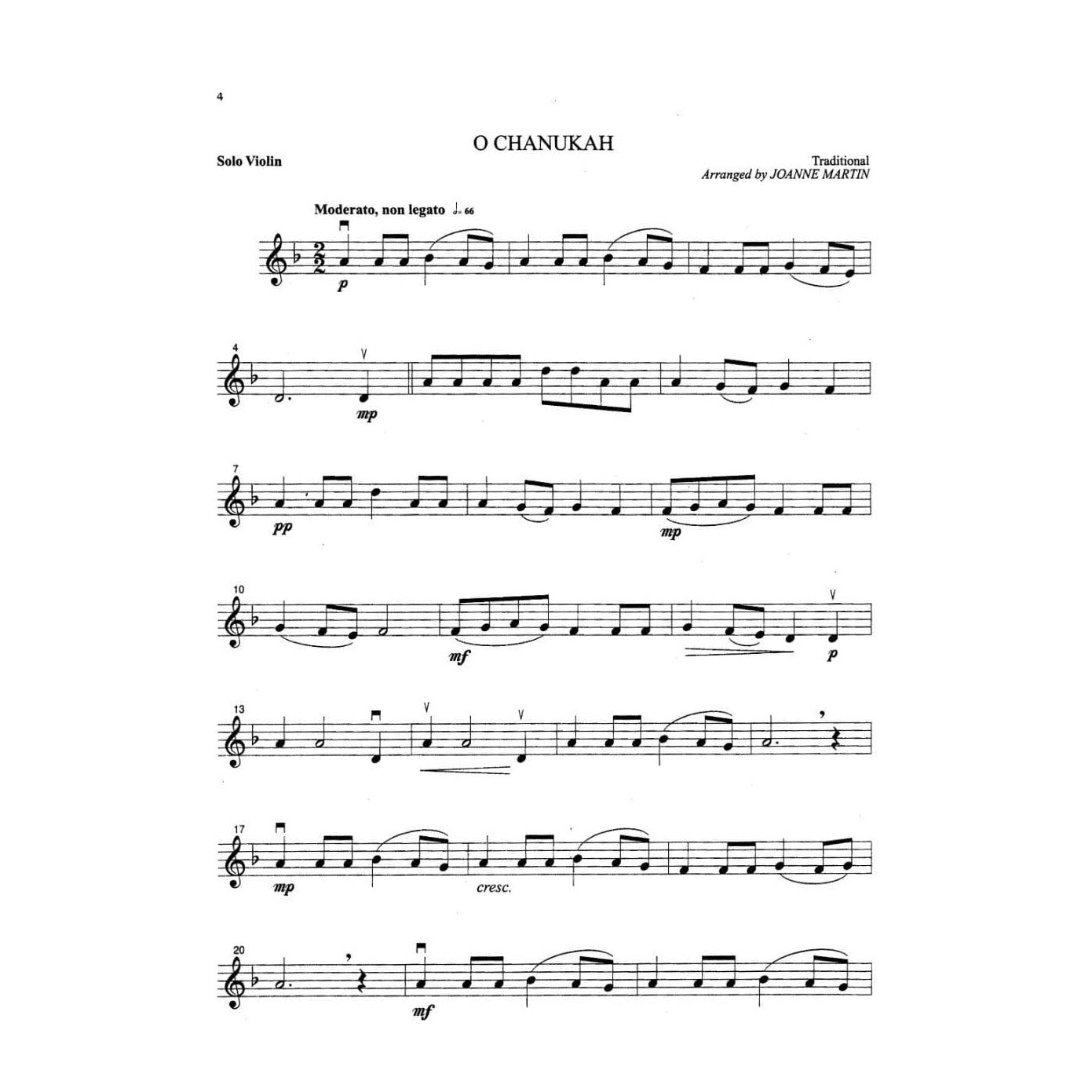 Martin, Joanne - More Festive Strings for Solo Violin - Alfred Music Publishing