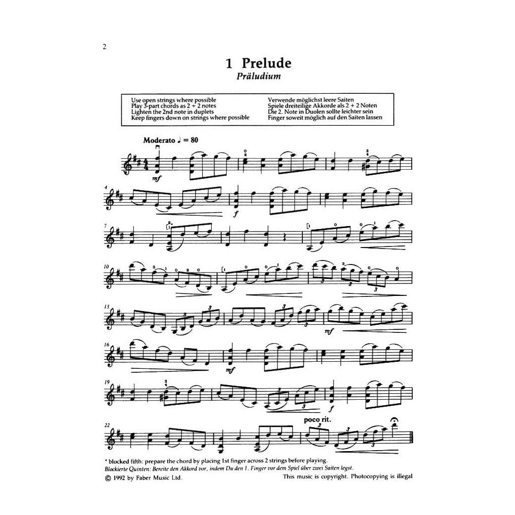 Cohen, Mary - Technique Takes Off! Intermediate Studies for Solo Violin - Faber Music Publication