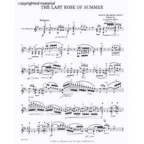 Ernst, Heinrich Wilhelm - The Last Rose of Summer - Violin Solo - edited by Ruggiero Ricci - Rarities for Strings Edition