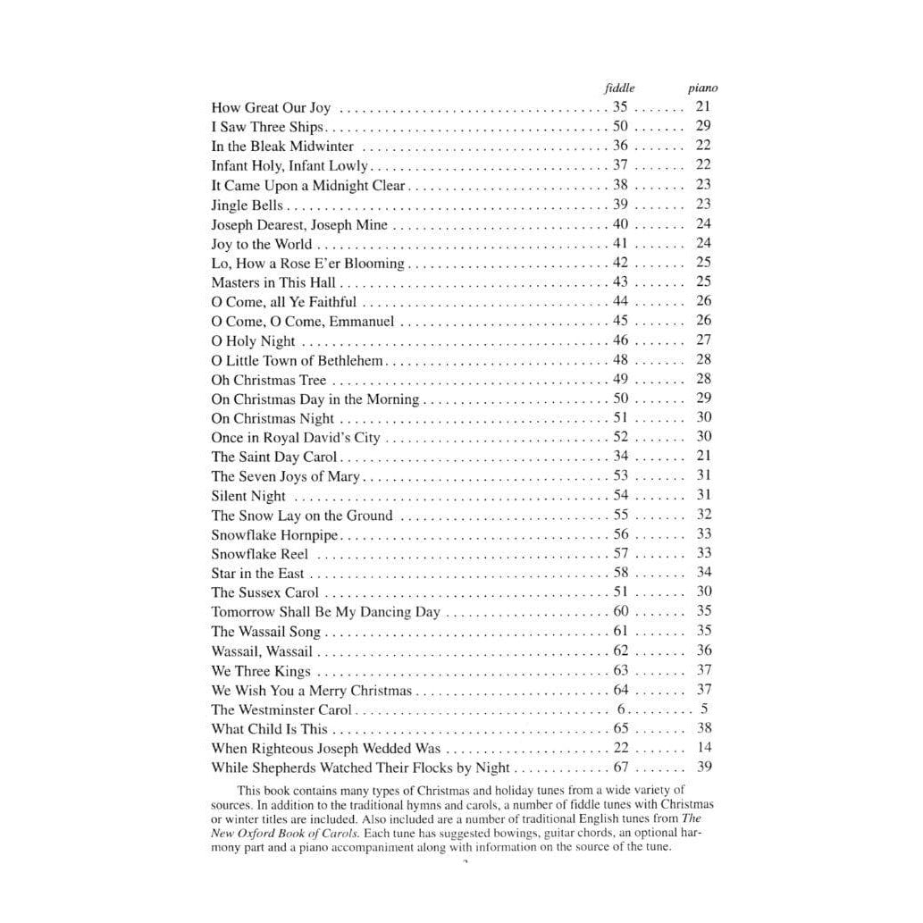 Duncan, Craig - A Fiddling Christmas - Violin and Piano - Mel Bay Publications