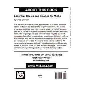 Duncan, Craig - Essential Scales and Studies for Violin - Violin Solo - Mel Bay Publications