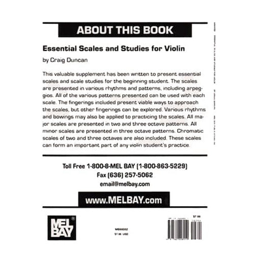 Duncan, Craig - Essential Scales and Studies for Violin - Violin Solo - Mel Bay Publications