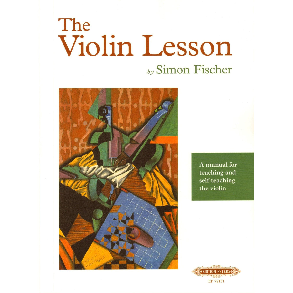 The Violin Lesson - by Simon Fischer - published by C.F. Peters