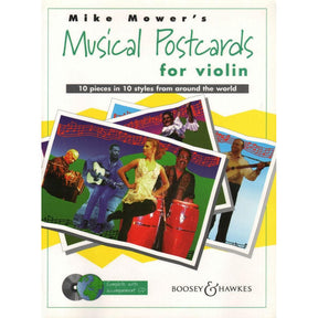 Musical Postcards: 10 Pieces in 10 Styles from Around the World - Violin - Book/CD set - arranged by Mike Mower - Boosey & Hawkes Edition