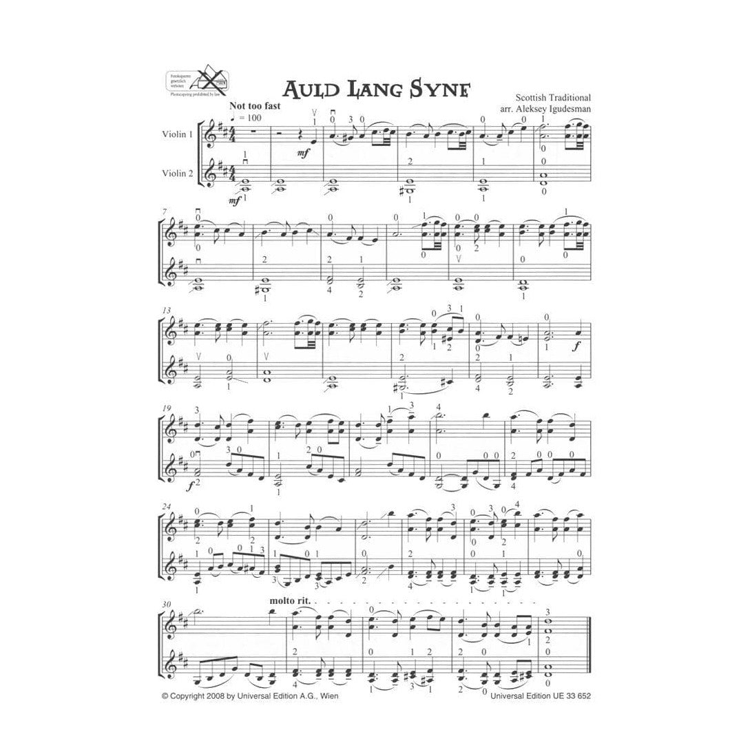 Igudesman, Aleksey - Celtic and More: Violin Duets - Universal Edition