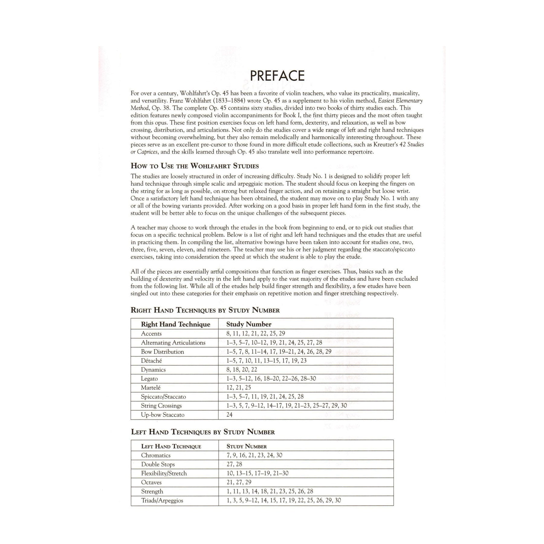 Wohlfahrt, Franz - Op. 45, Book 1, Studies 1-30 of 60 - for Violin - with Violin Accompaniments by Rachel Kelly - Schirmer