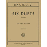 Bach, Johann Christian - Six Duets, Volume 1 - Two Violins - edited by W Friedrich - International Music Co