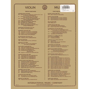 Bach, Johann Christian - Six Duets, Volume 1 - Two Violins - edited by W Friedrich - International Music Co