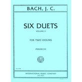 Bach, Johann Christian - Six Duets, Volume 2 - Two Violins - edited by W Friedrich - International Music Co