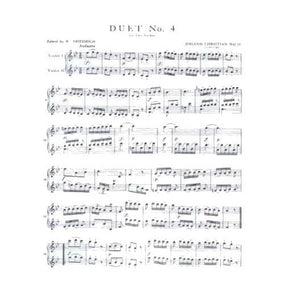Bach, Johann Christian - Six Duets, Volume 2 - Two Violins - edited by W Friedrich - International Music Co