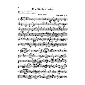 Beriot, Charles De - 12 Short Easy Duets Op 87 for Two Violins - Kalmus Publication