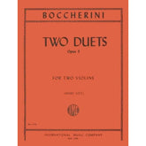 Boccherini, Luigi - 2 Duets Op 5 for Two Violins - arranged by Sitt - International Edition