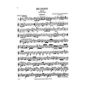 Bruni, A - 6 Easy Duets Op 34 for Two Violins - Arranged by Hermann - International Edition