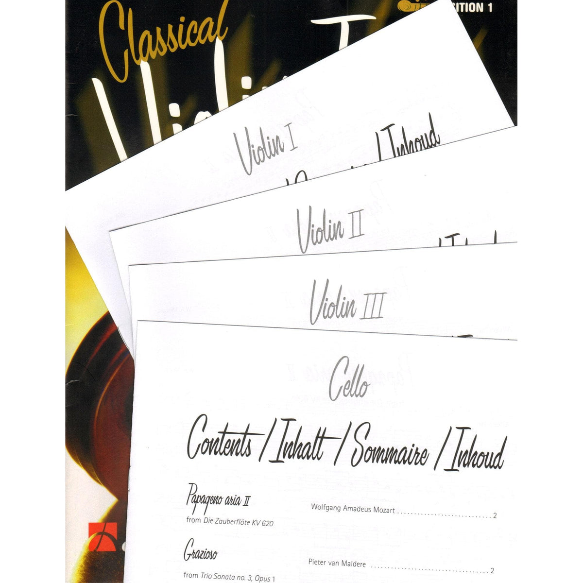 Classical Violin Trios (w/ Opt Cello Part)