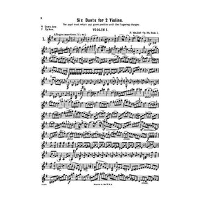 Mazas, Jacques Féréol - Six Duets, Op 39, Book 1 - Two Violins - edited by Henry Schradieck - G Schirmer Edition