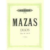 Mazas, Jacques Féréol - Six Duets, Op 39, Book 2 - Two Violins - edited by Herrmann - Edition Peters