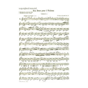 Mazas, Jacques Féréol - Six Duets, Op 39, Book 2 - Two Violins - edited by Herrmann - Edition Peters