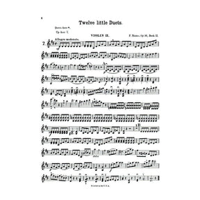 Mazas, Jacques Féréol - 12 Little Duets, Op 38, Book 2 - Two Violins - edited by Henry Schradieck - G Schirmer Edition