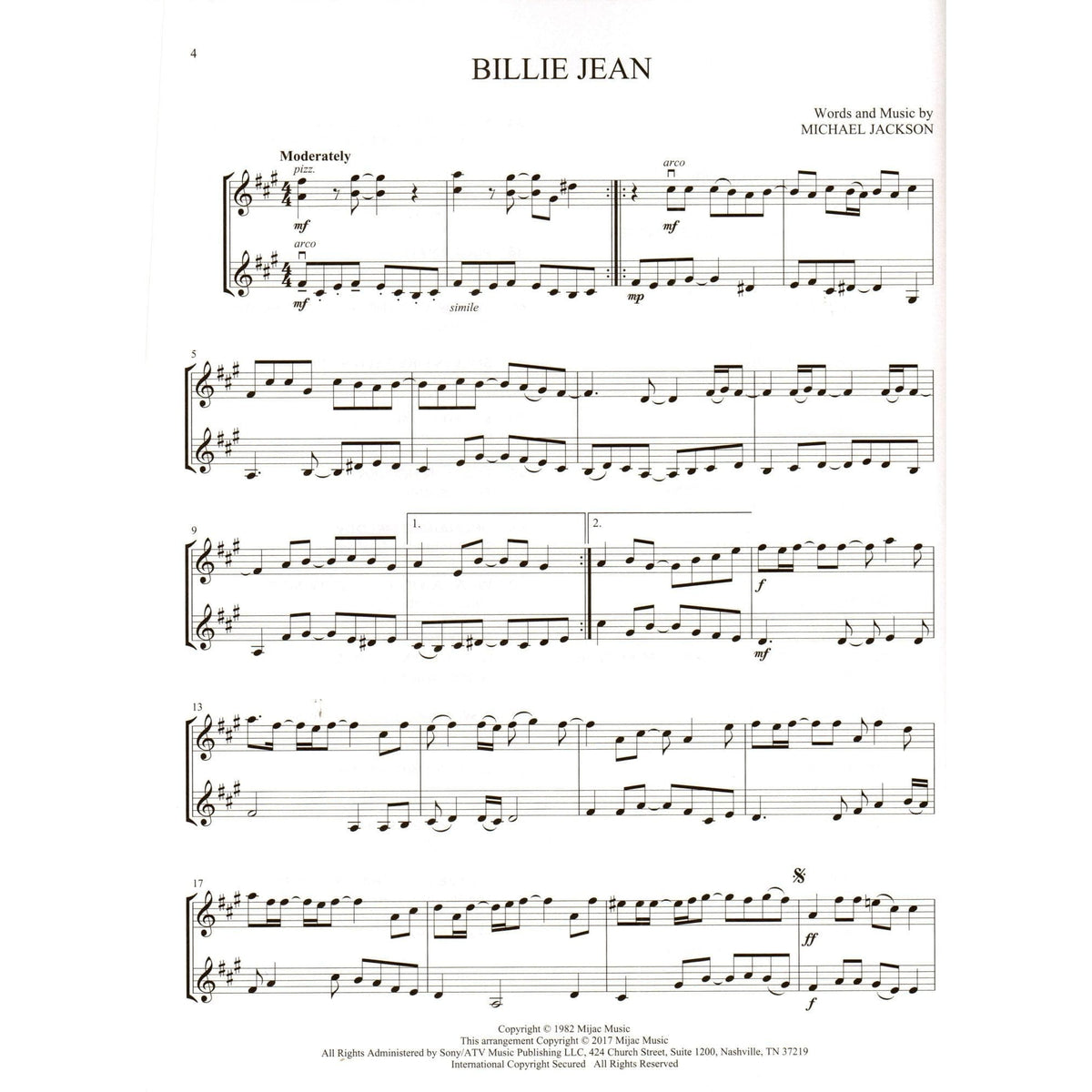 All-Time Popular Songs for Violin Duet - Hal Leonard