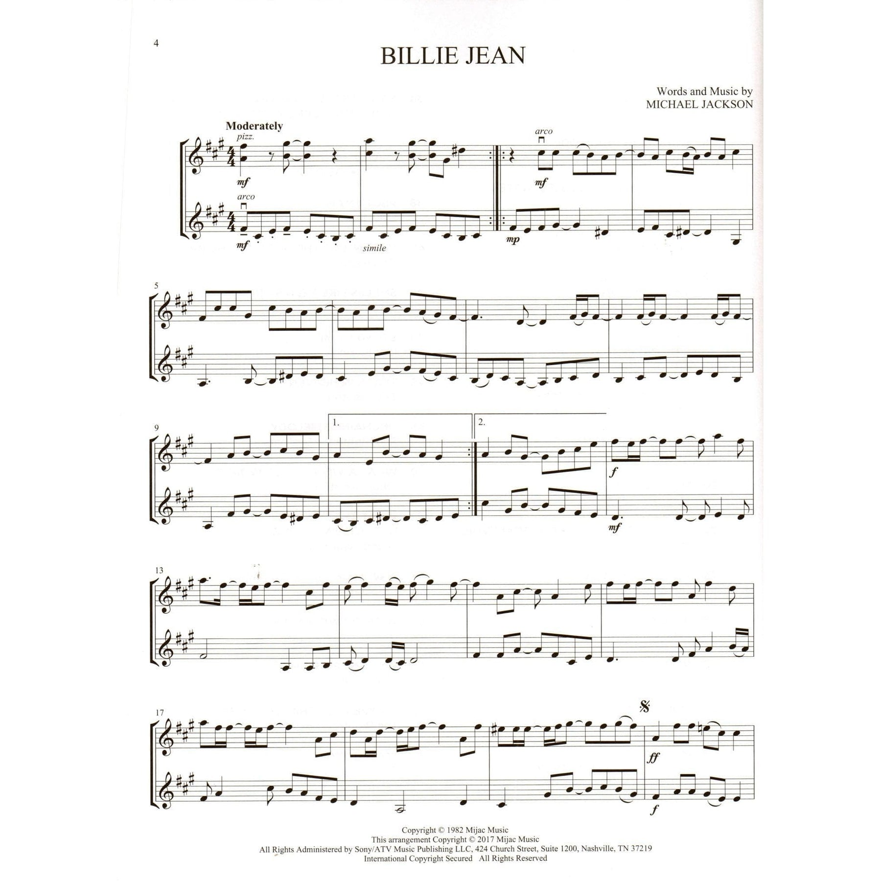 All-Time Popular Songs for Violin Duet - Hal Leonard