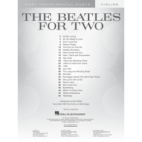 The Beatles for Two: 23 Favorites - Two Violins - Arranged by Mark Phillips - Hal Leonard