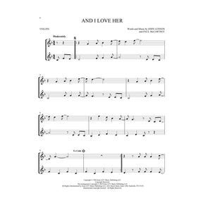 The Beatles for Two: 23 Favorites - Two Violins - Arranged by Mark Phillips - Hal Leonard