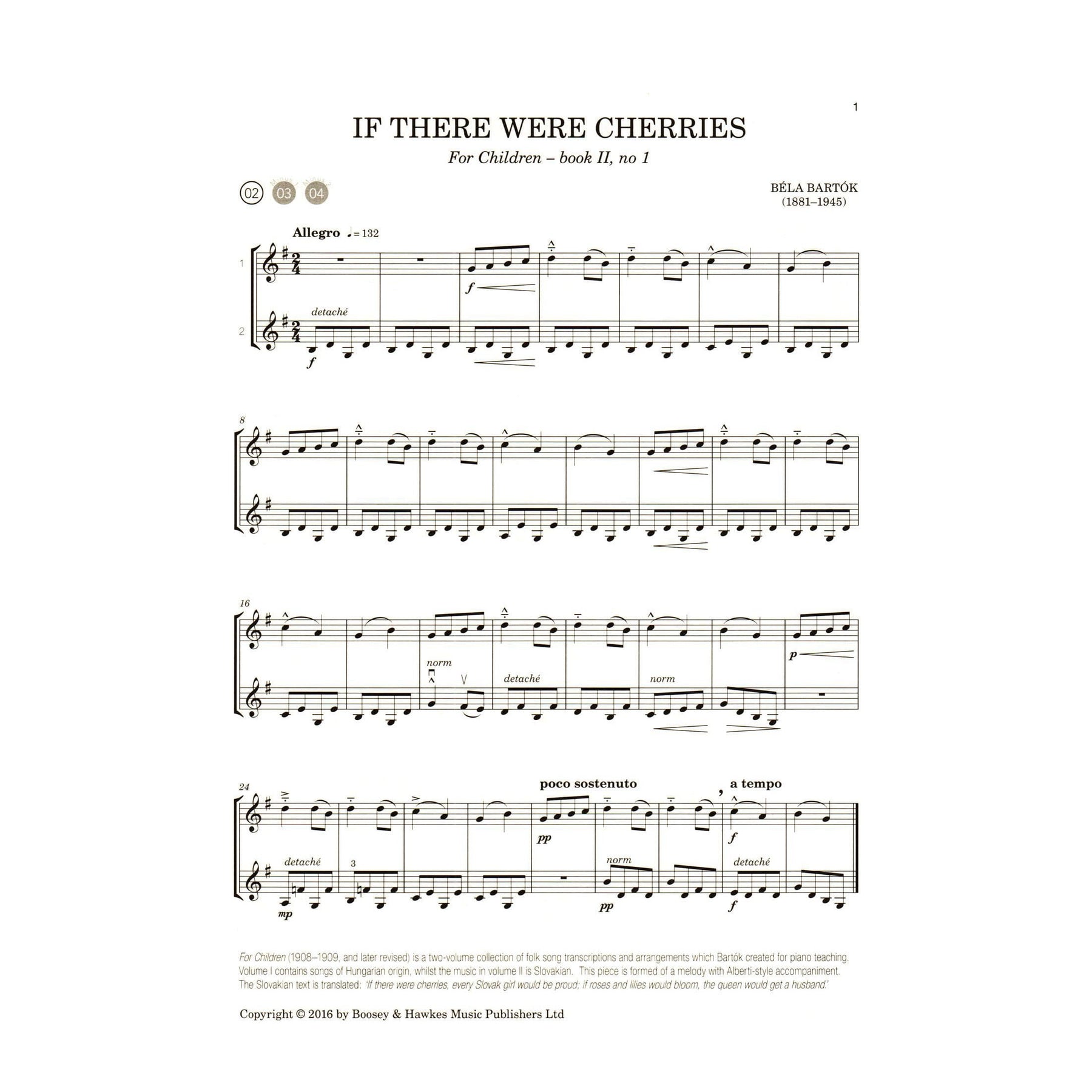 Bartok, Bela - Duos and Trios for Violin - for two or three Violins - 21 Stylish Arrangements by Hywel Davies - Boosey & Hawkes