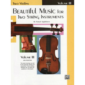 Applebaum, Samuel - Beautiful Music for Two Violins, Volume 3 - Belwin-Mills Publication