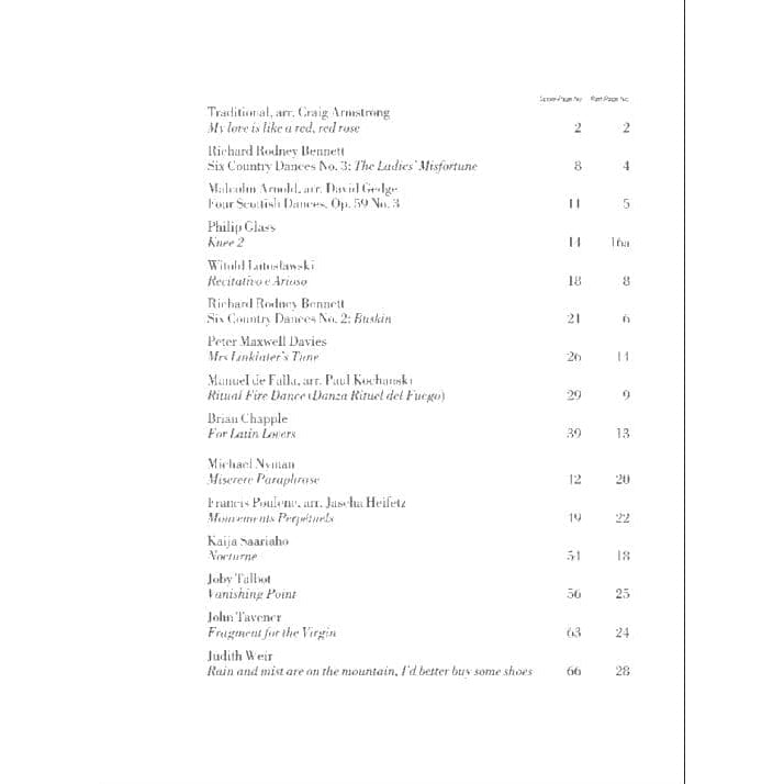 The Violin: A Collection of New and Recent Repertoire - Violin and Piano - published by Chester Music