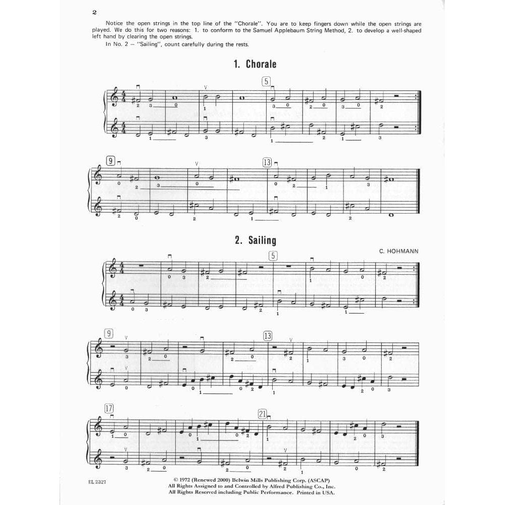 Applebaum, Samuel - Chamber Music for 2 String Instruments - Book 1 for Violin - Belwin/Mills Publication