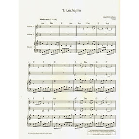 Klezmer & Violin: 17 Tunes for Violin and Piano - Book/CD set - arranged by Joachim Johow - Schott Publications