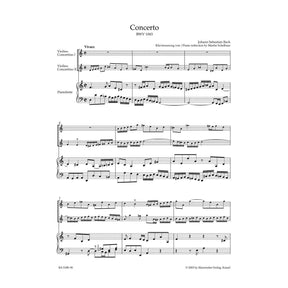 Bach, JS - Double Concerto in d minor, BWV 1043 - Two Violins and Piano - edited by Kilian - Bärenreiter Verlag URTEXT