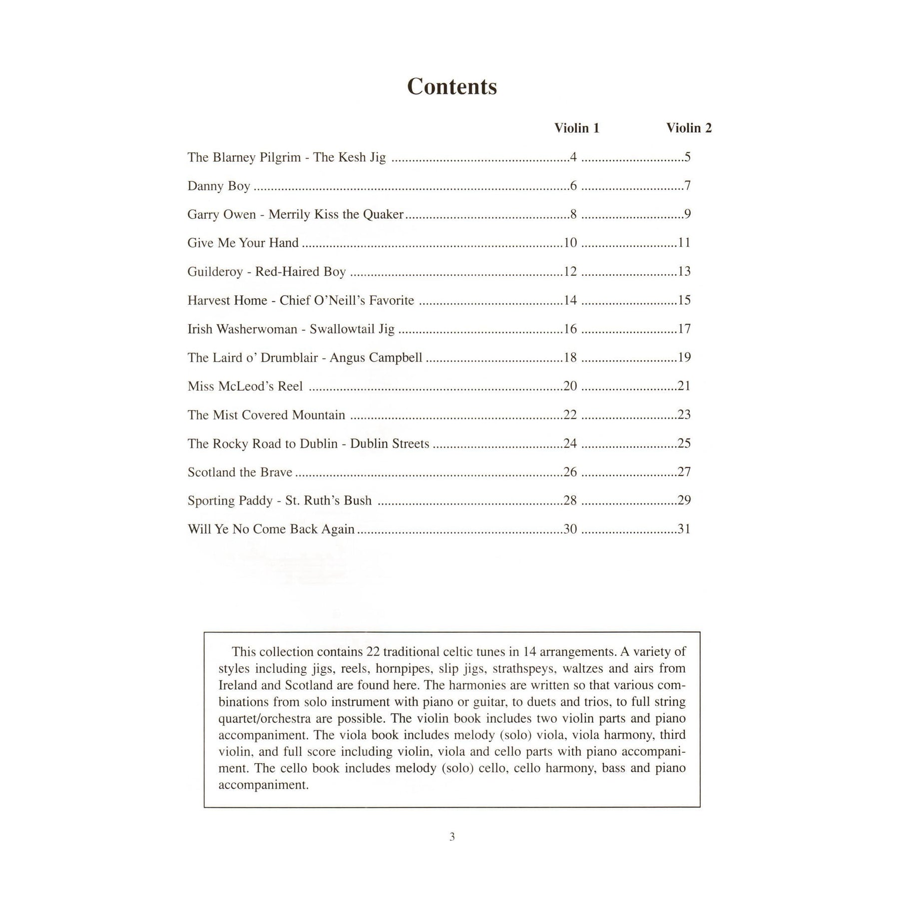 Duncan - Celtic Fiddle Tunes for Solo and Ensemble - 1 or 2 Violins with Piano Accompaniment - Mel Bay Publications