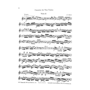 Bach, JS - Double Concerto in d minor, BWV 1043 - Two Violins and Piano - edited by Herrmann - Schirmer Edition