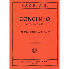 Bach, JS - Double Concerto in d minor, BWV 1043 - Two Violins and Piano - edited by Ivan Galamian - International Edition