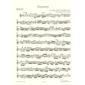 Bach, JS - Double Concerto in d minor, BWV 1043 - Two Violins and Piano - edited by Oistrakh - Edition Peters