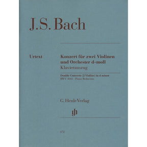 Bach, JS - Double Concerto in d minor, BWV 1043 - Two Violins and Piano - edited by Hans Eppstein - G Henle Verlag URTEXT