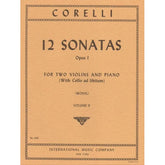 Corelli, Arcangelo - 12 Trio Sonatas, Op 1 - Volume 2, No 4-6 for Two Violins and Piano (With Cello ad libitum) - International Edition