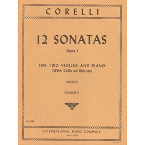 Corelli, Arcangelo - 12 Trio Sonatas, Op 1 - Volume 2, No 4-6 for Two Violins and Piano (With Cello ad libitum) - International Edition