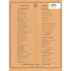 Corelli, Arcangelo - 12 Trio Sonatas, Op 1 - Volume 2, No 4-6 for Two Violins and Piano (With Cello ad libitum) - International Edition