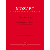 Mozart, WA - Concertone in C Major, K 190 - Two Violins and Piano - edited by Christoph Hellmut Mahling - Bärenreiter Verlag URTEXT